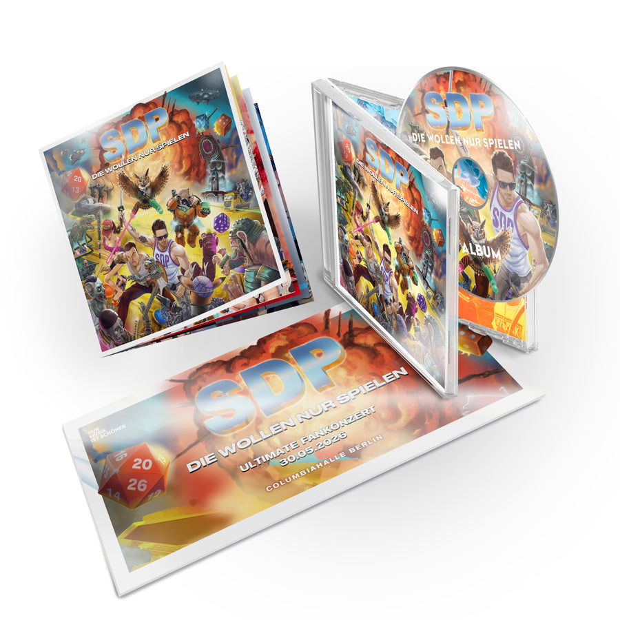 SDP WIR WOLLEN NUR SPIELEN CD + Ticket Bundle